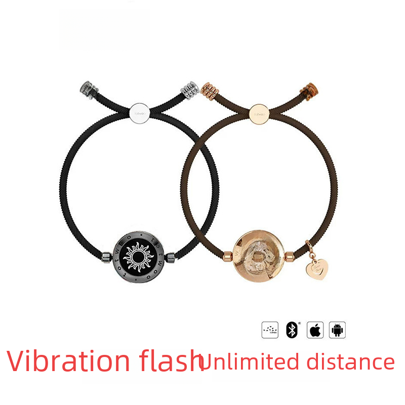 Totwoo Smart Bracelet with Flash & Vibration for Couples